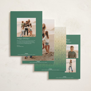 This is a jade eid cards with standard by fatfatin called eid mubarak ombre printing on recycled smooth signature in standard