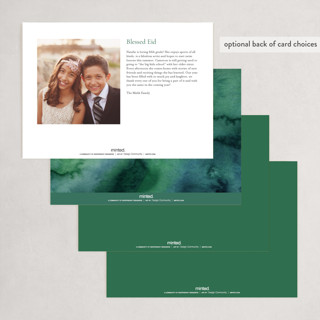 This is a aquamarine eid cards with standard by Sumak Studio called geometrical stars printing on recycled smooth signature in standard