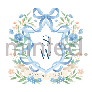 This is a bluebell design elements by Elly called custom atlanta crest in standard