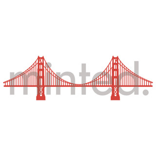 This is a poppy design elements by Hooray Creative called golden gate bridge in standard