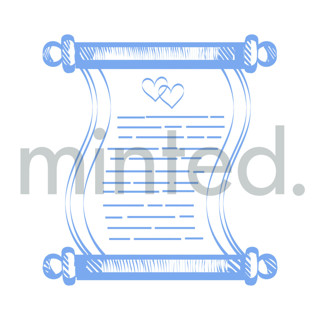 This is a white design elements by Teju Reval called exchange of vows in standard