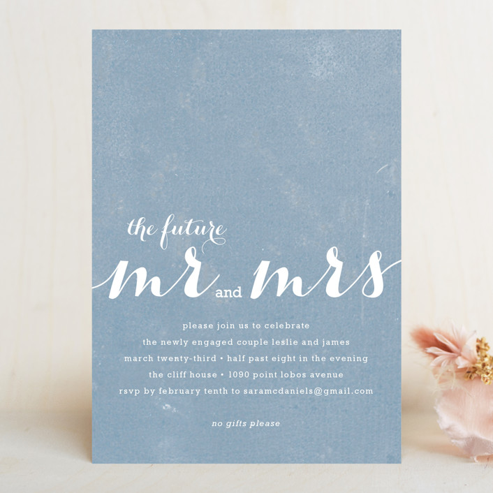 The Future Mr. and Mrs. Engagement Party Invitations by Roxy Cervantes