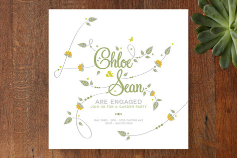 wedding engagement party invitations