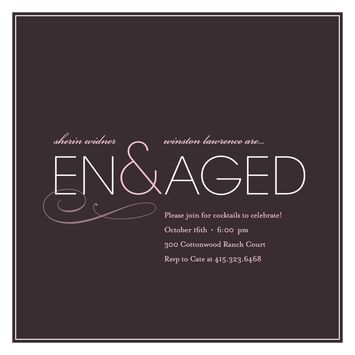 Engaged Engagement Party Invitations by kelli hall Minted