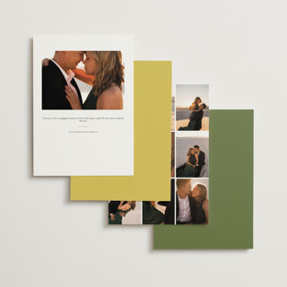 This is a island citrus engagement party invitations with standard by Ani Somi called calia printing on signature in standard