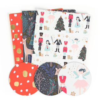 15-Sheet Essential Wrap 3 patterns, 5 20x28 sheets each