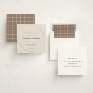 This is a chardonnay debutante party invitations with foil pressed by Adelyn T. called twin circle printing on signature in standard
