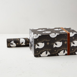 This is a midnight wrapping paper by Elly called peaceful doves in standard