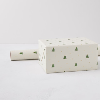 This is a cream wrapping paper by Kimberley Henze called in the forest in standard