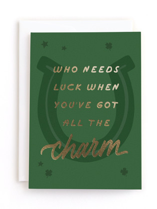 This is a evergreen tbd by Tennie and Co. called charmed in greeting cards