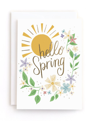 This is a sunshine tbd by Ashlee Townsend called a spring thing in greeting cards