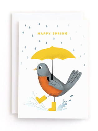 This is a puddle tbd by mo kelley called these boots are made for splashing in greeting cards