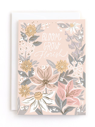 This is a creamsicle tbd by Hanna Symonovych called bloom grow florish in greeting cards