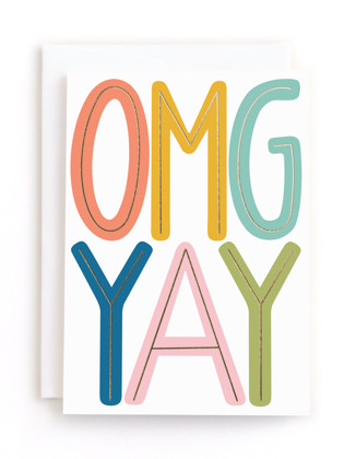 This is a candy tbd by Melanie Pennell called omg yay in greeting cards