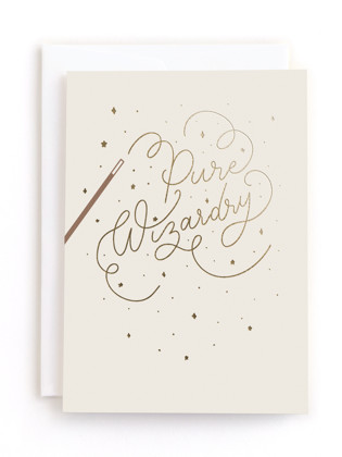 This is a ivory tbd by Claudia Orengo called wizard in greeting cards