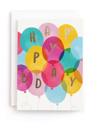 This is a colorful tbd by Hooray Creative called bunches of fun in greeting cards