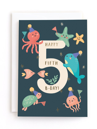 This is a sea tbd by Christy Hy Lee called under the sea in greeting cards