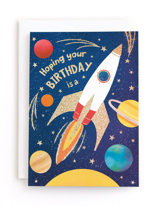 This is a navy tbd by Becky Nimoy called birthday blast in greeting cards