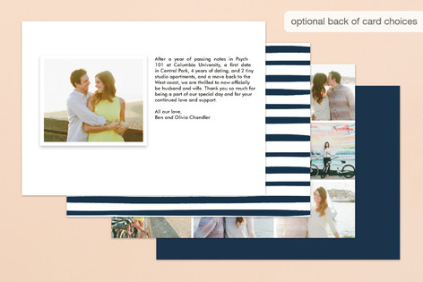 This is a navy wedding announcements with foil pressed by Kelly Ventura called let love shine printing on recycled smooth signature in standard