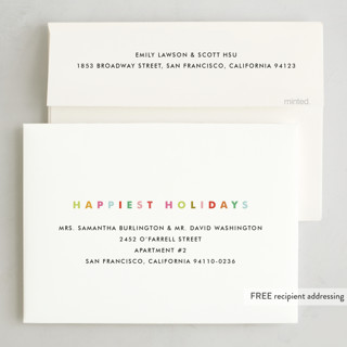 This is a forest holiday party invitations with foil pressed by Lori Wemple called a very fun tree printing on signature in standard