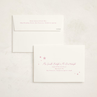 This is a candy holiday party invitations with foil pressed by Hudson meet Rose called cracking printing on signature in standard