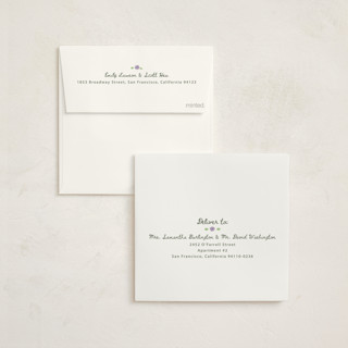 This is a buttercream holiday party invitations with foil pressed by Hannah Williams called birthday brunch table printing on signature in standard