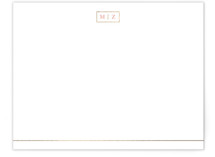 This is a pink foil stamped stationery by Juliana Zimmermann called Fine Line with foil-pressed printing on signature in standard.