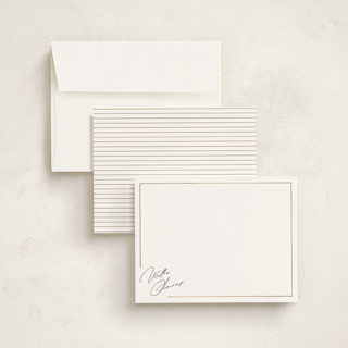 This is a cloud foil stamped stationery with foil pressed by Paper Raven Co. called signature printing on signature in 4.25x5.5