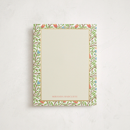 Botanical Border with Foil