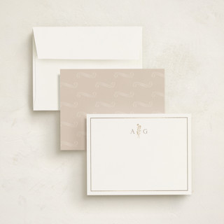 This is a chiffon foil stamped stationery with foil pressed by chocomocacino called kouignette printing on signature in 4.25x5.5