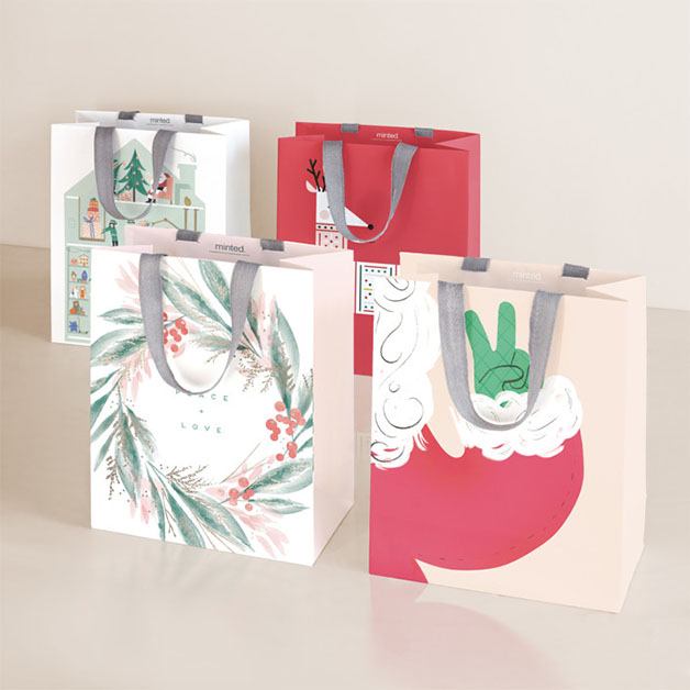 This is a candy cane wrapping paper by Multiple Artists called merrymakers in standard