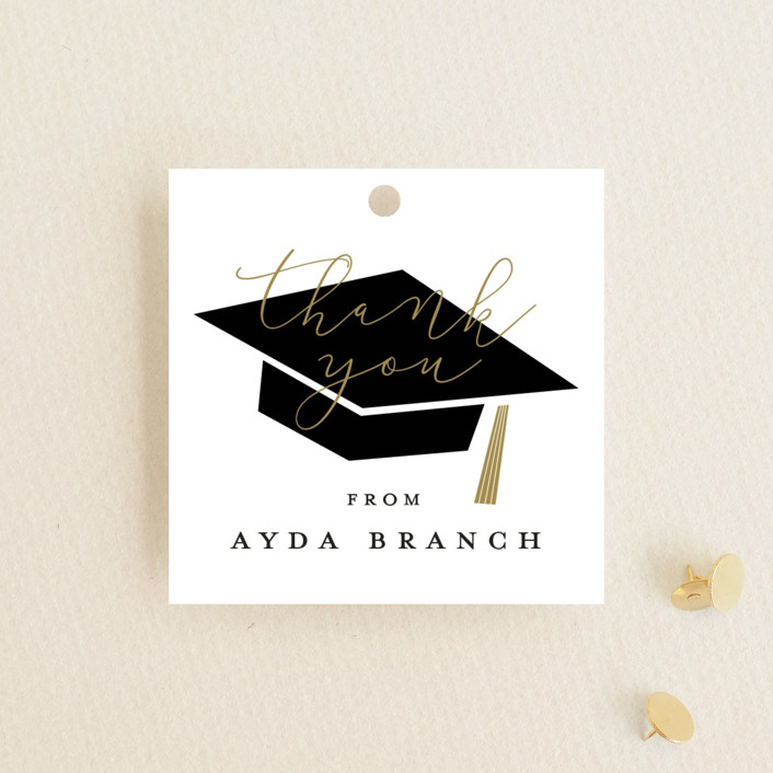 Caps Off Graduation Favor Tags by Stacey Meacham Minted