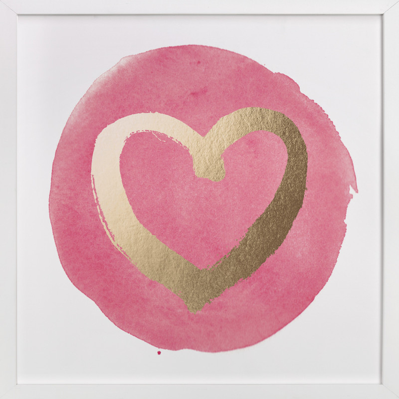 Brushed With Love FoilPressed Wall Art by Qing Ji Minted