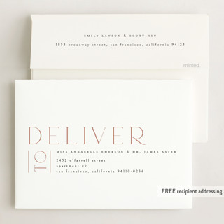 This is a cream graduation invitations with foil pressed by Ana de Sousa called cordially printing on signature in standard