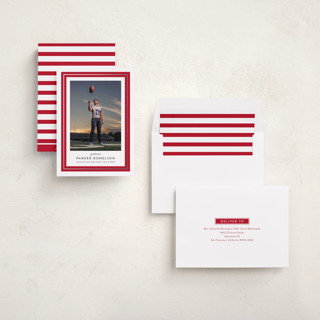 This is a apple graduation announcements with foil pressed by Jessica Williams called class tradition printing on recycled smooth signature in standard