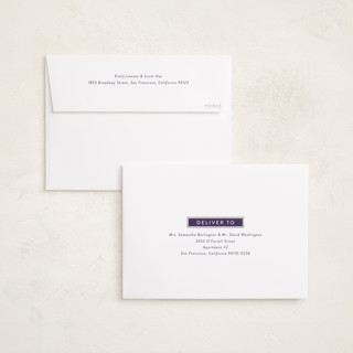 This is a grape graduation announcements with foil pressed by Jessica Williams called class tradition printing on recycled smooth signature in standard