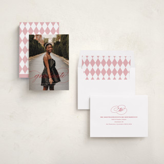 This is a glamor graduation announcements with foil pressed by letterfix called sol printing on recycled smooth signature in standard