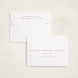 This is a honey graduation announcements with foil pressed by Kaydi Bishop called balance printing on signature in standard