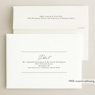 This is a linen graduation announcements with foil pressed by Nicole Walsh called classic edge printing on recycled smooth signature in standard