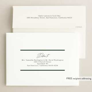 This is a forest graduation announcements with foil pressed by Nicole Walsh called classic edge printing on recycled smooth signature in standard