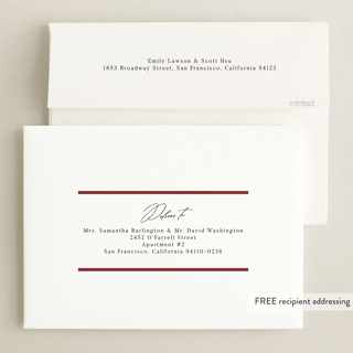 This is a cardinal graduation announcements with foil pressed by Nicole Walsh called classic edge printing on recycled smooth signature in standard
