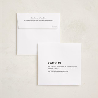 This is a powder graduation announcements with foil pressed by Samantha Wallace called joyful grad printing on recycled smooth signature in standard