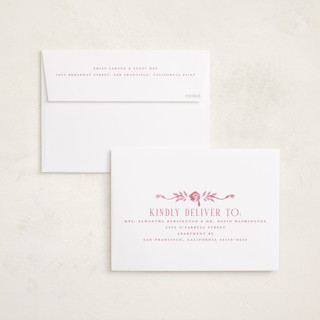 This is a rosebud graduation announcements with foil pressed by Petra Kern called grad crest printing on recycled smooth signature in standard