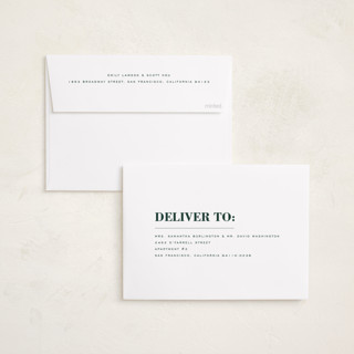 This is a forest graduation announcements with foil pressed by Emily Sabol Goss called bold headline printing on recycled smooth signature in standard