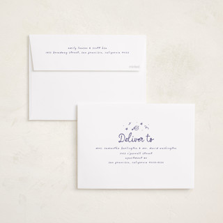 This is a orchid graduation announcements with foil pressed by Ashley Iwafuchi called illustrated grad printing on recycled smooth signature in standard