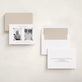 This is a cloud graduation announcements with foil pressed by Gabrielle Neil called grown up printing on recycled smooth signature in standard