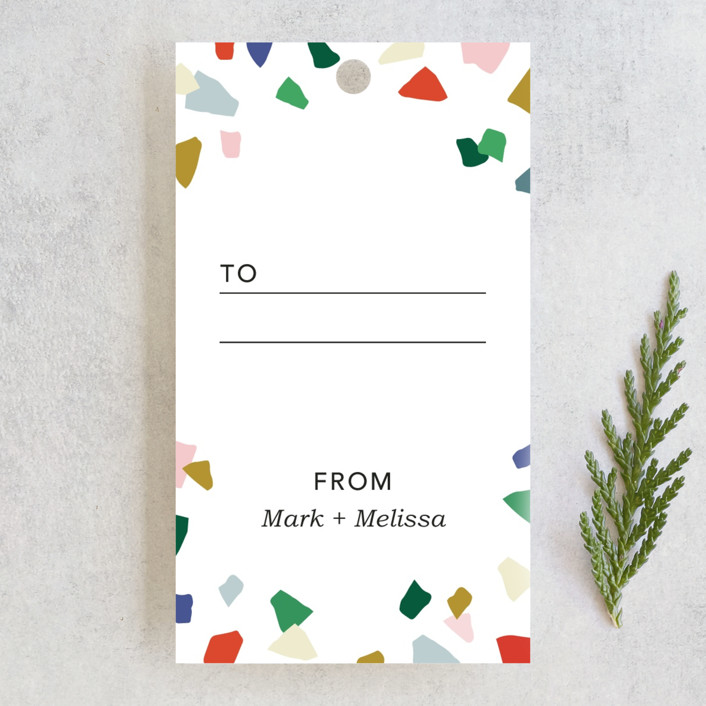 Torn Paper Terrazzo Gift Tags