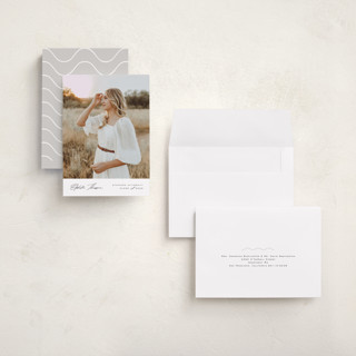 This is a cloud graduation announcements with standard by Nicole Walsh called elegance printing on recycled smooth signature in grand