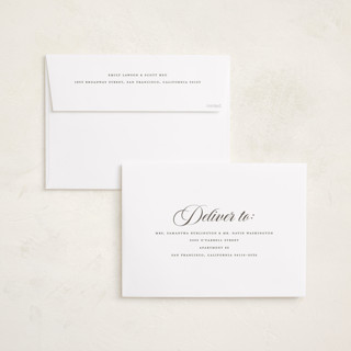 This is a peach graduation announcements with standard by Morgan Kendall called modern curves printing on recycled smooth signature in grand