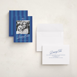 This is a oxford graduation announcements with standard by Susan Zinader called bexley printing on recycled smooth signature in grand
